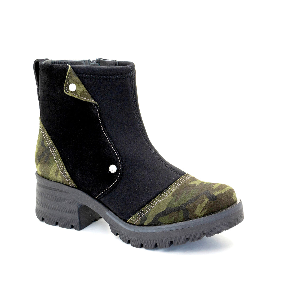 Kitty Suede & Neoprene Ankle Boot