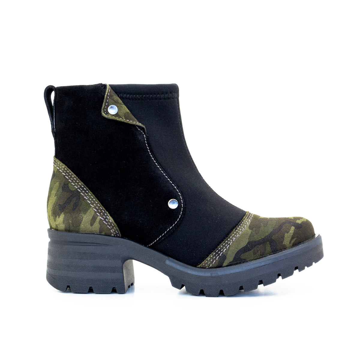 Kitty Suede & Neoprene Ankle Boot