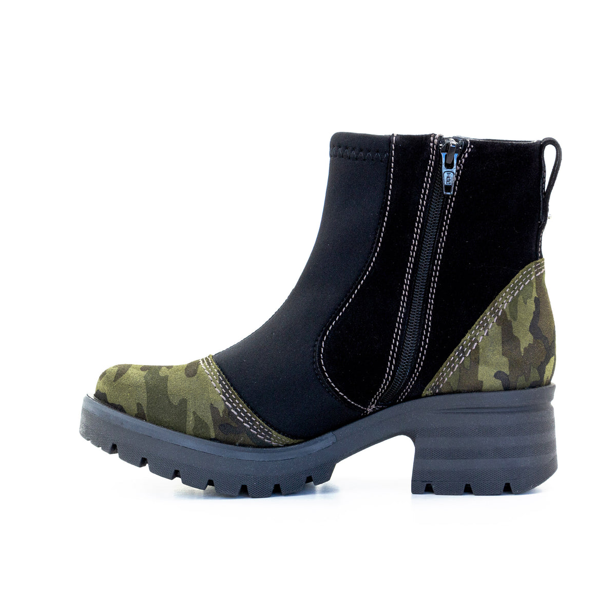 Kitty Suede & Neoprene Ankle Boot