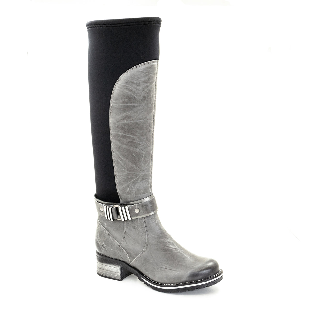 Kody Knee High Leather & Neoprene Boot