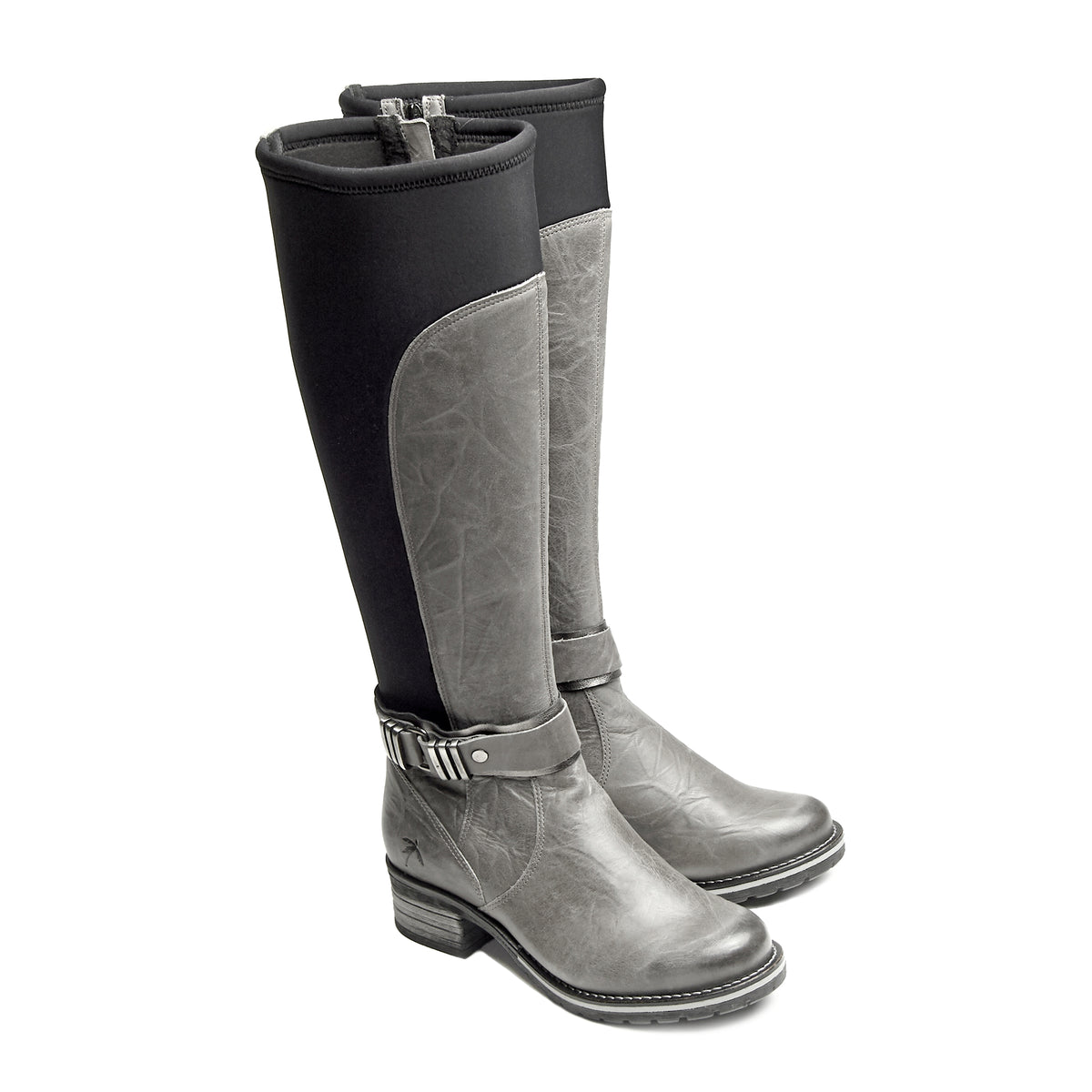 Kody Knee High Leather & Neoprene Boot