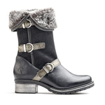 Kya Mid-Calf Leather & Fur Boot
