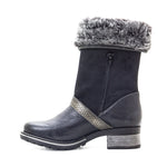 Kya Mid-Calf Leather & Fur Boot