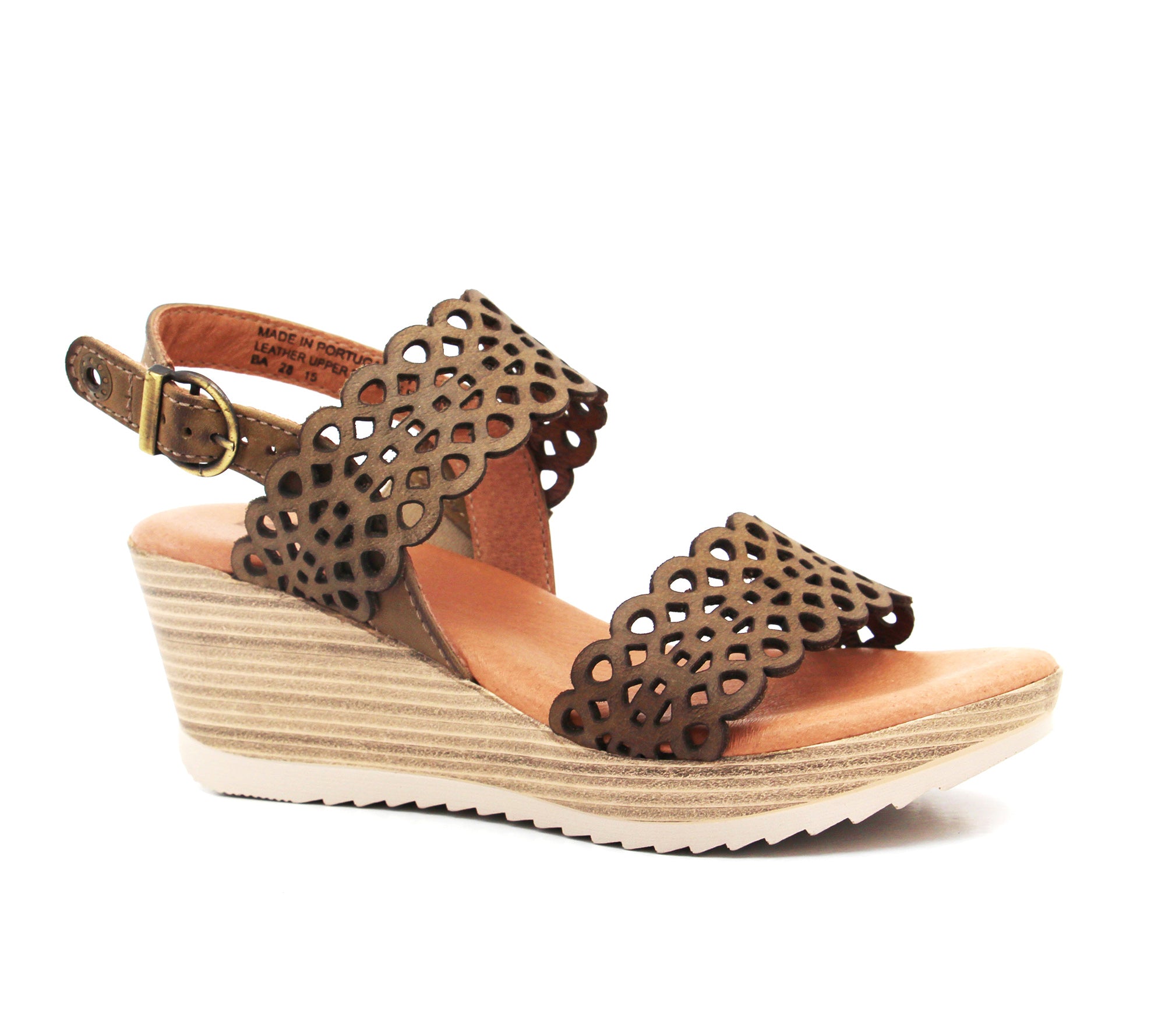 Libby Leather Wedge Sandal– Dromedaris Footwear