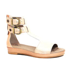 Sophie Metallic Leather Gladiator Sandals