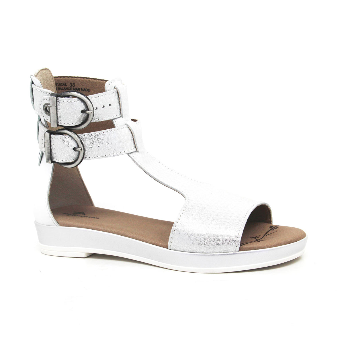 Sophie Metallic Leather Gladiator Sandals