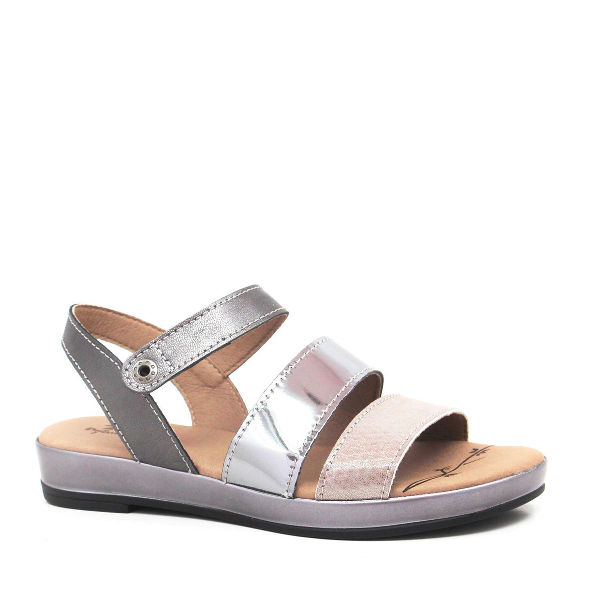 Suzie Metallic Leather Sandals