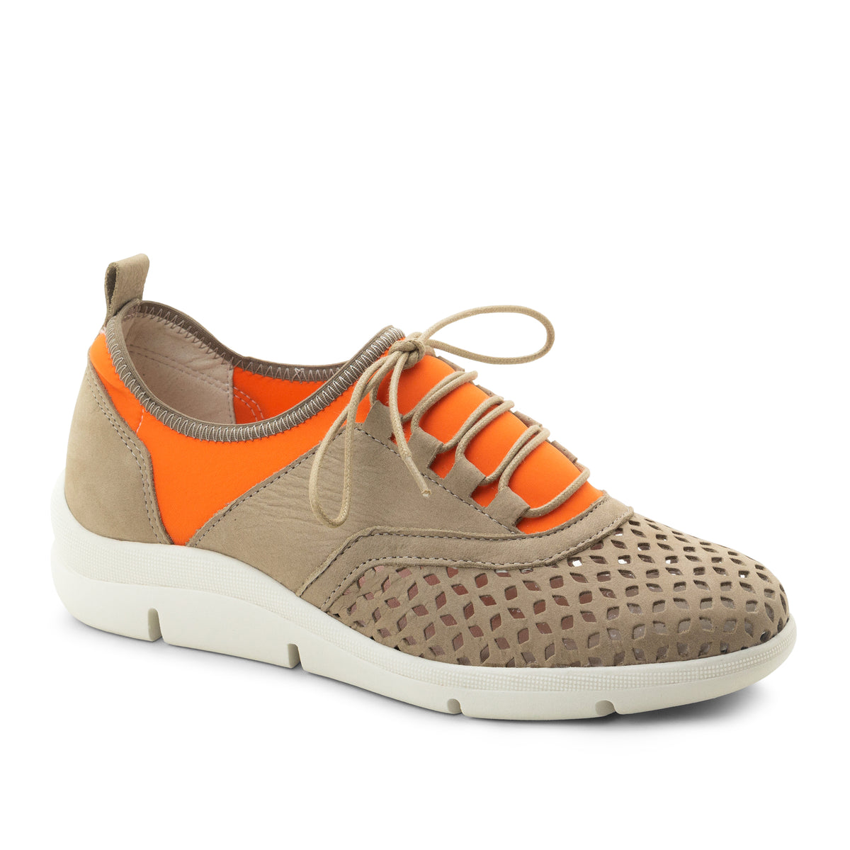 Valene Perforated Leather Comfort Shoe