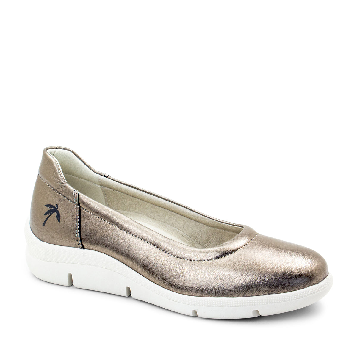 Vanessa Leather Slip-On Wedge