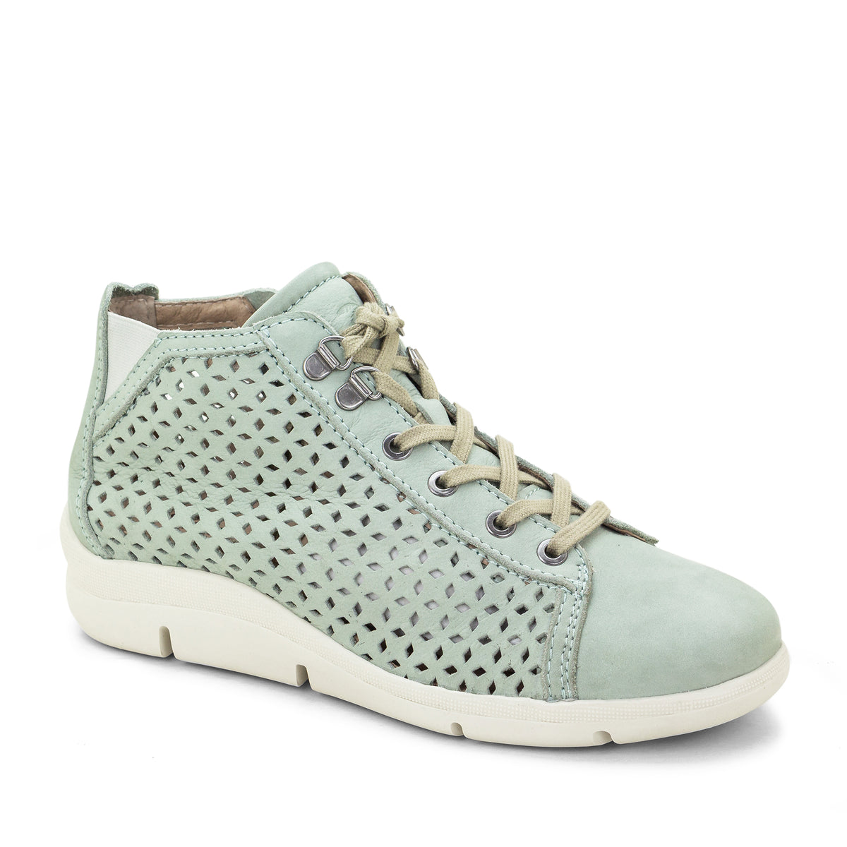 Victoria Perforated Leather Summer Bootie