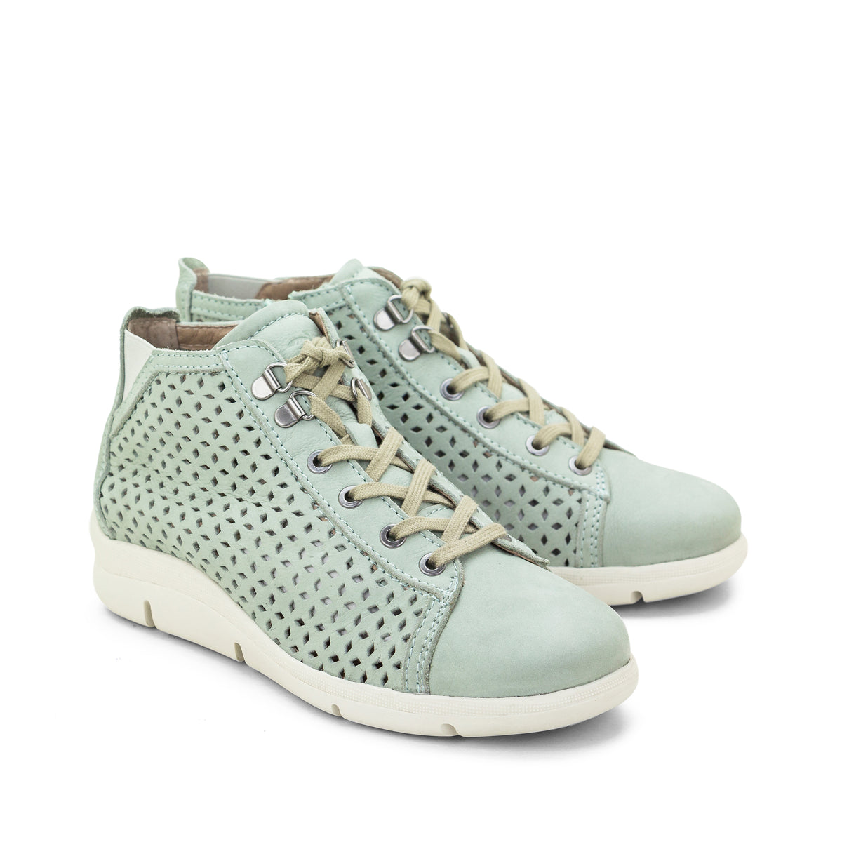 Victoria Perforated Leather Summer Bootie