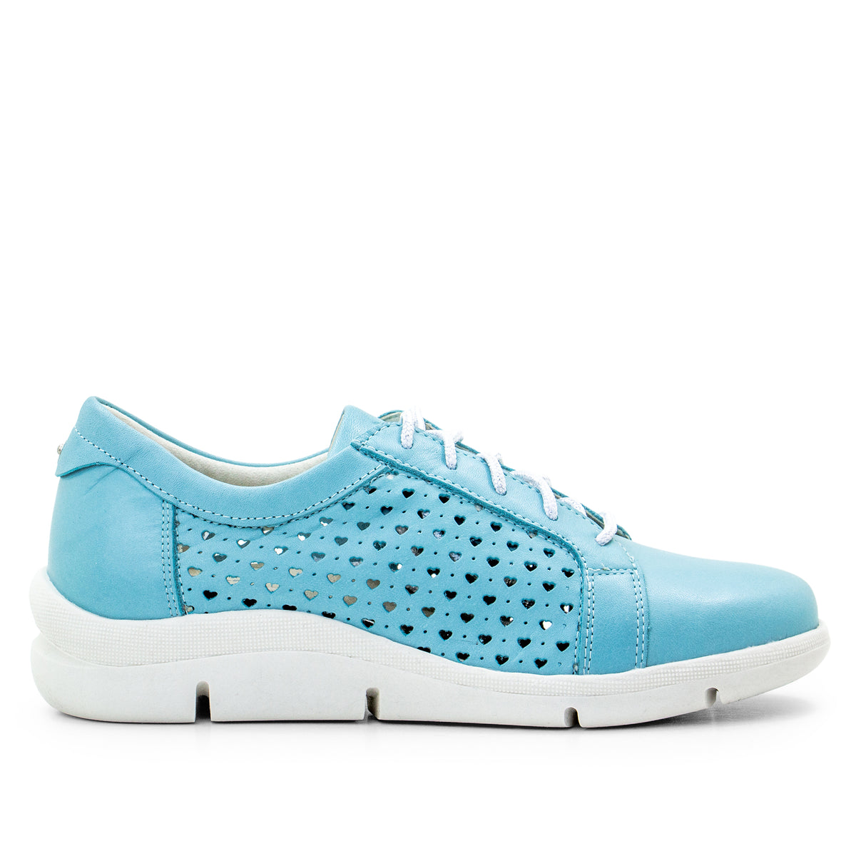 Vivian Perforated Leather Lace-Up Shoe