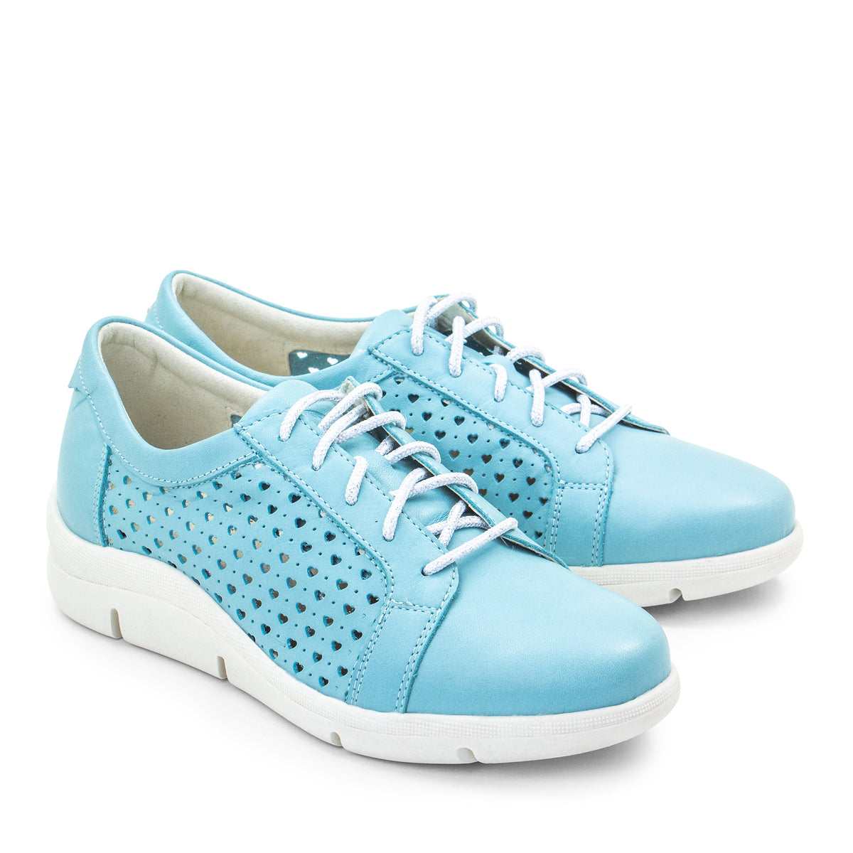 Vivian Perforated Leather Lace-Up Shoe