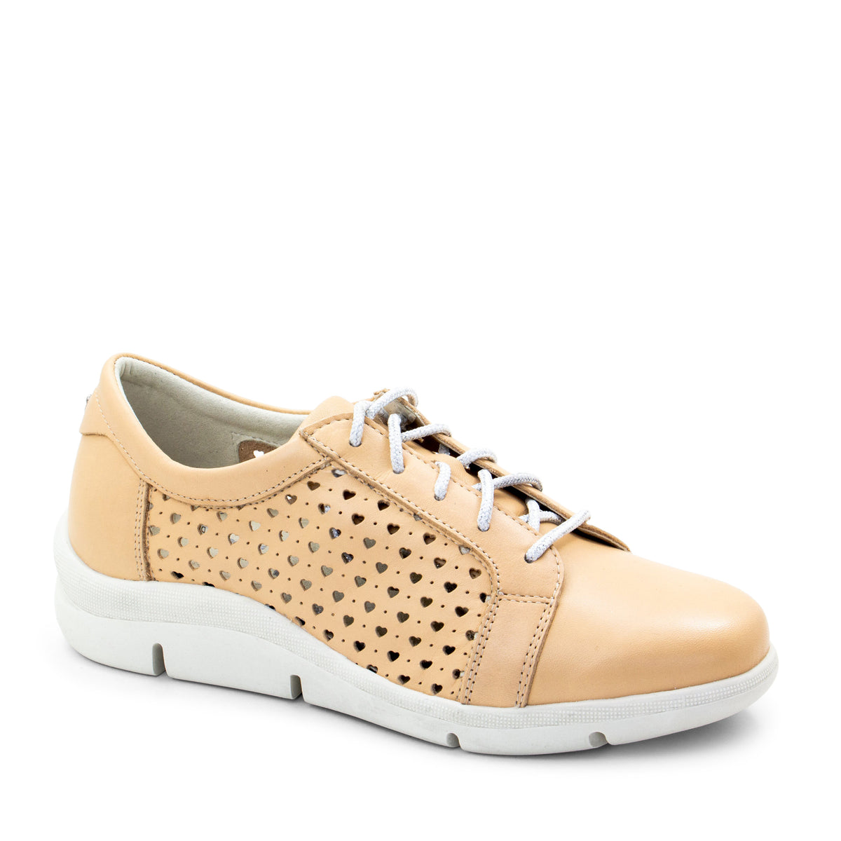Vivian Perforated Leather Lace-Up Shoe