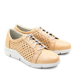 Vivian Perforated Leather Lace-Up Shoe