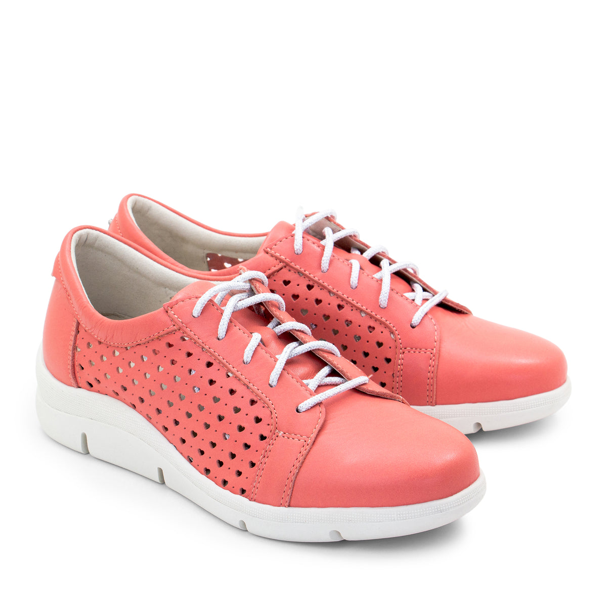 Vivian Perforated Leather Lace-Up Shoe