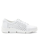 Vivian Perforated Leather Lace-Up Shoe