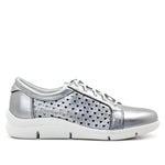 Vivian Perforated Leather Lace-Up Shoe