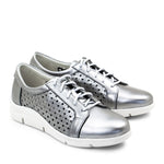 Vivian Perforated Leather Lace-Up Shoe